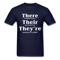 Load image into Gallery viewer, There Their They&#39;re Unisex Classic T-Shirt - navy
