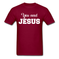 Load image into Gallery viewer, You Need Jesus Unisex Classic T-Shirt - burgundy
