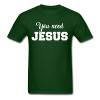 Load image into Gallery viewer, You Need Jesus Unisex Classic T-Shirt - forest green
