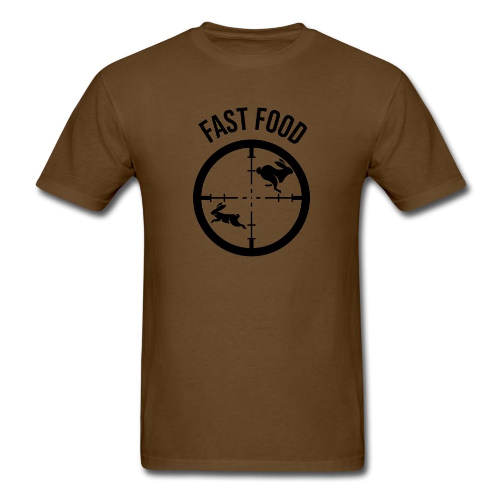 Fast Food Rabbits Unisex Classic T-Shirt - brown