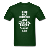 Load image into Gallery viewer, Hello Unisex Classic T-Shirt - forest green
