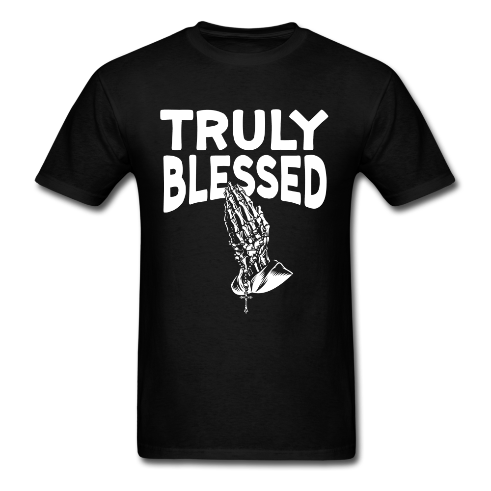 Truly Blessed Hands Praying Unisex Classic T-Shirt - black