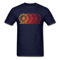Load image into Gallery viewer, Ferris Wheels (Red Base) Unisex Classic T-Shirt - navy
