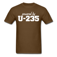 Load image into Gallery viewer, Powered By U-235 Unisex Classic T-Shirt - brown
