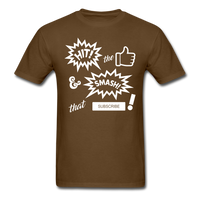 Load image into Gallery viewer, Hit The Like And Smash That Subscribe Button Unisex Classic T-Shirt - brown
