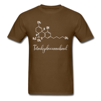 Load image into Gallery viewer, THC Chemical Structure Unisex Classic T-Shirt - brown
