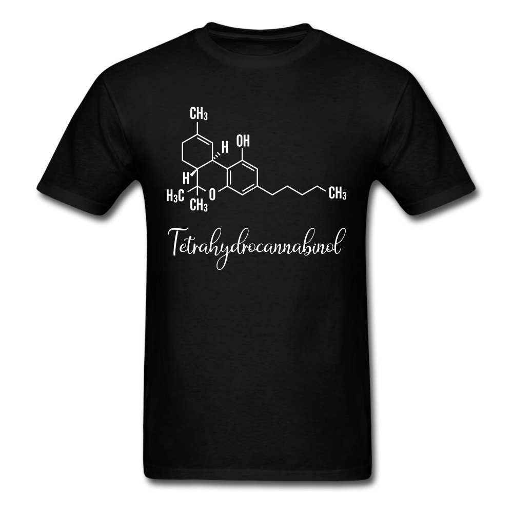 THC Chemical Structure Unisex Classic T-Shirt - black