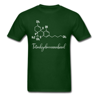 Load image into Gallery viewer, THC Chemical Structure Unisex Classic T-Shirt - forest green
