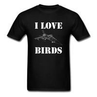 Load image into Gallery viewer, I Love Birds Unisex Classic T-Shirt - black
