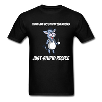 Load image into Gallery viewer, There Are No Stupid Questions Just Stupid People Donkey Unisex Classic T-Shirt - black
