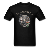 Load image into Gallery viewer, Till Death Do Us Part Married Skeletons Unisex Classic T-Shirt - black
