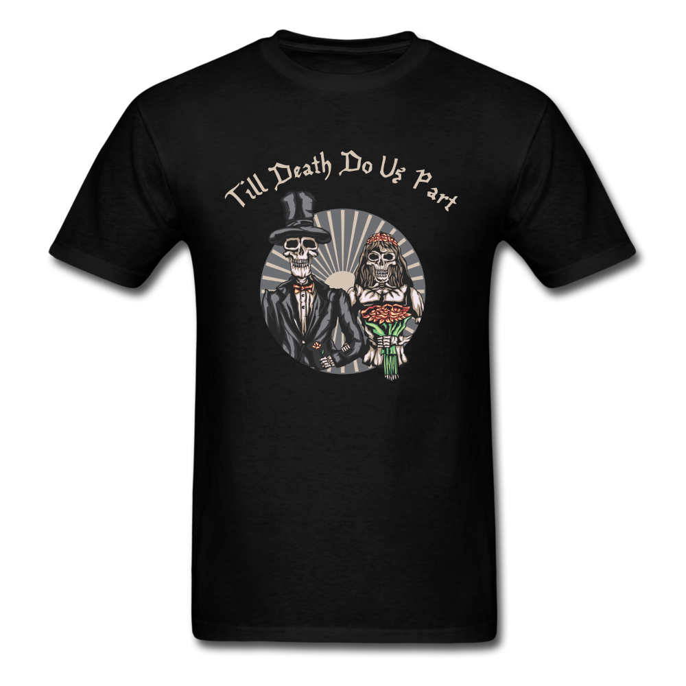 Till Death Do Us Part Married Skeletons Unisex Classic T-Shirt - black