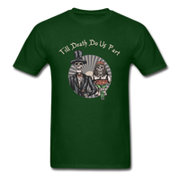 Load image into Gallery viewer, Till Death Do Us Part Married Skeletons Unisex Classic T-Shirt - forest green
