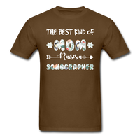 Load image into Gallery viewer, The Best Kind Of Mom Raises A Sonographer Unisex Classic T-Shirt - brown
