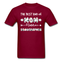 Load image into Gallery viewer, The Best Kind Of Mom Raises A Sonographer Unisex Classic T-Shirt - burgundy
