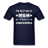 Load image into Gallery viewer, The Best Kind Of Mom Raises A Sonographer Unisex Classic T-Shirt - navy
