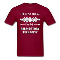 Load image into Gallery viewer, The Best Kind Of Mom Raises A Respiratory Therapist Unisex Classic T-Shirt - burgundy
