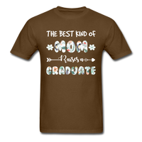 Load image into Gallery viewer, The Best Kind Of Mom Raises A Graduate Unisex Classic T-Shirt - brown
