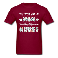 Load image into Gallery viewer, The Best Kind Of Mom Raises A Nurse Unisex Classic T-Shirt - burgundy
