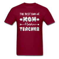 Load image into Gallery viewer, The Best Kind Of Mom Raises A Teacher Unisex Classic T-Shirt - burgundy
