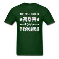 Load image into Gallery viewer, The Best Kind Of Mom Raises A Teacher Unisex Classic T-Shirt - forest green
