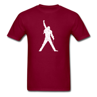 Load image into Gallery viewer, Freddie Mercury (distressed) Unisex Classic T-Shirt - burgundy
