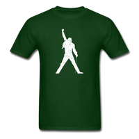 Load image into Gallery viewer, Freddie Mercury (distressed) Unisex Classic T-Shirt - forest green
