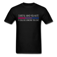 Load image into Gallery viewer, Careful Who You Hate Bisexual Unisex Classic T-Shirt - black

