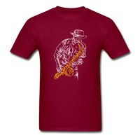 Load image into Gallery viewer, Saxophone Abstract Unisex Classic T-Shirt - burgundy
