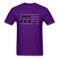 Load image into Gallery viewer, Beethoven 5th Symphony Musical Notes Unisex Classic T-Shirt - purple
