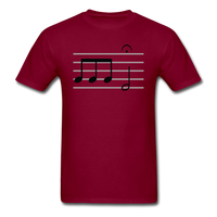 Load image into Gallery viewer, Beethoven 5th Symphony Musical Notes Unisex Classic T-Shirt - burgundy
