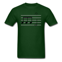 Load image into Gallery viewer, Beethoven 5th Symphony Musical Notes Unisex Classic T-Shirt - forest green
