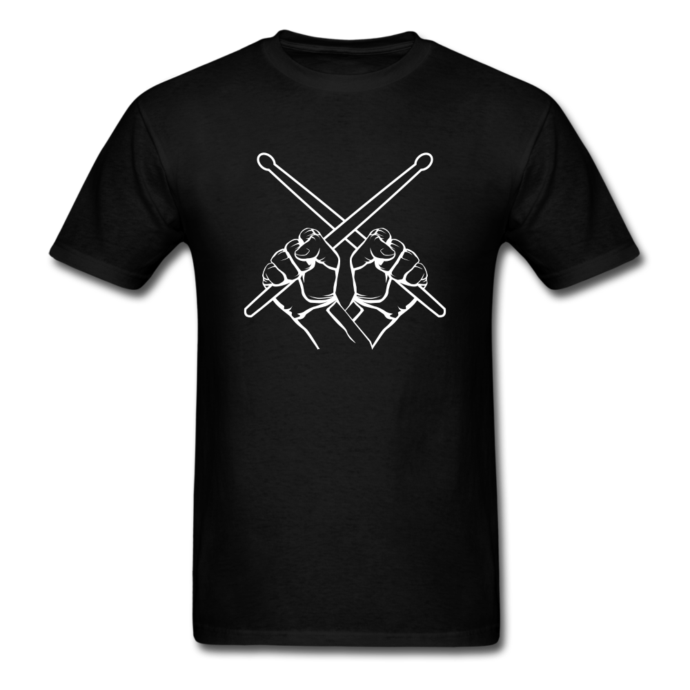 Crossed Drumsticks Unisex Classic T-Shirt - black