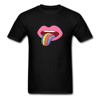 Load image into Gallery viewer, Rainbow Mouth Unisex Classic T-Shirt - black
