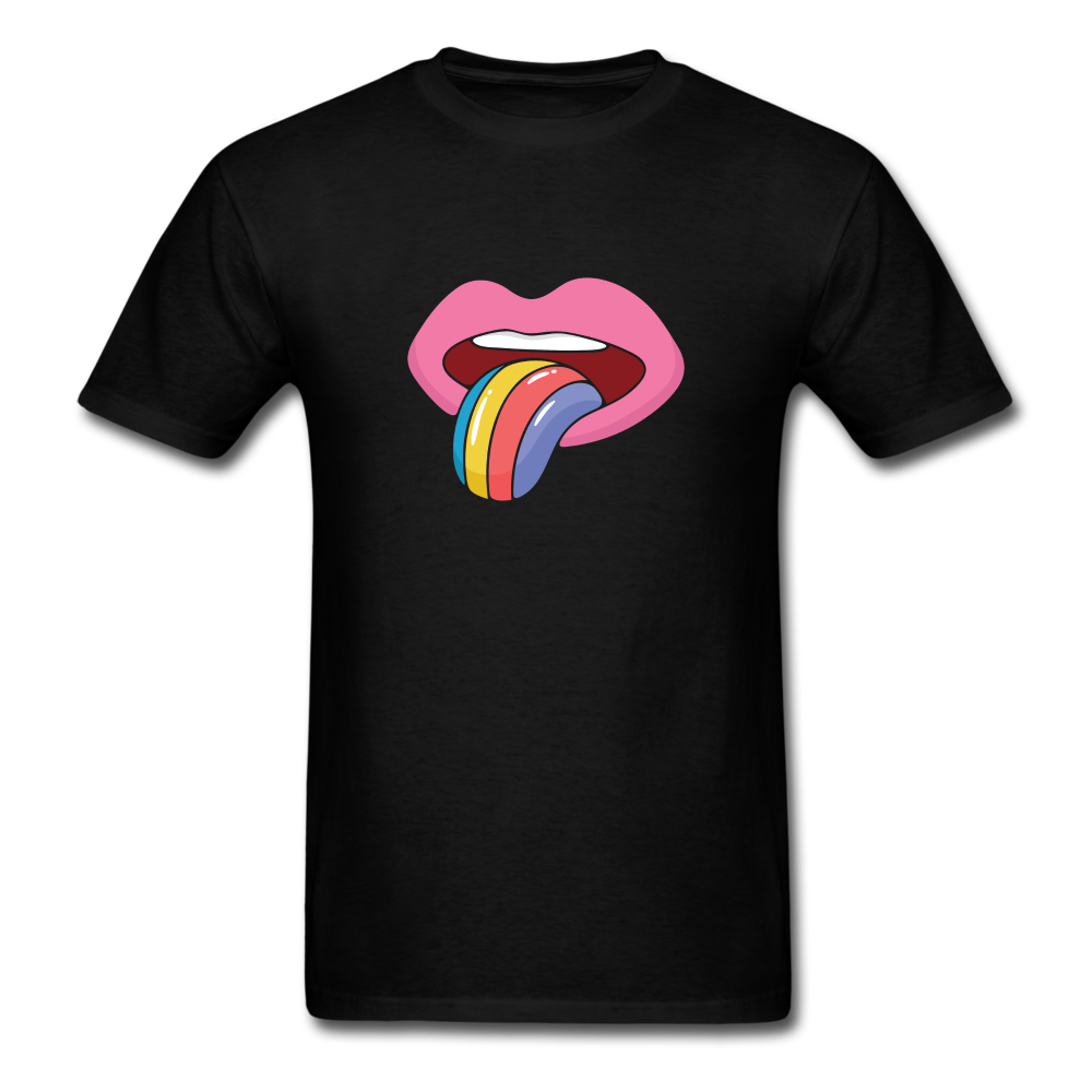 Rainbow Mouth Unisex Classic T-Shirt - black