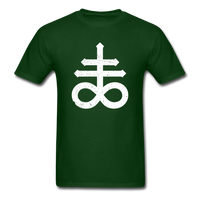 Load image into Gallery viewer, Leviathan Cross (Distressed) Unisex Classic T-Shirt - forest green
