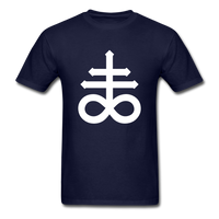 Load image into Gallery viewer, Leviathan Cross (Undistressed, Clean) Unisex Classic T-Shirt - navy
