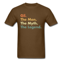 Load image into Gallery viewer, Gil The Man The Myth The Legend Unisex Classic T-Shirt - brown
