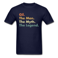 Load image into Gallery viewer, Gil The Man The Myth The Legend Unisex Classic T-Shirt - navy
