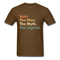 Load image into Gallery viewer, Sam The Man The Myth The Legend Unisex Classic T-Shirt - brown
