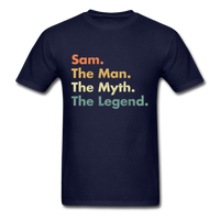 Load image into Gallery viewer, Sam The Man The Myth The Legend Unisex Classic T-Shirt - navy
