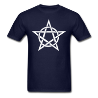 Load image into Gallery viewer, Pentacle Wicca Unisex Classic T-Shirt - navy
