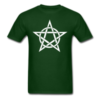Load image into Gallery viewer, Pentacle Wicca Unisex Classic T-Shirt - forest green
