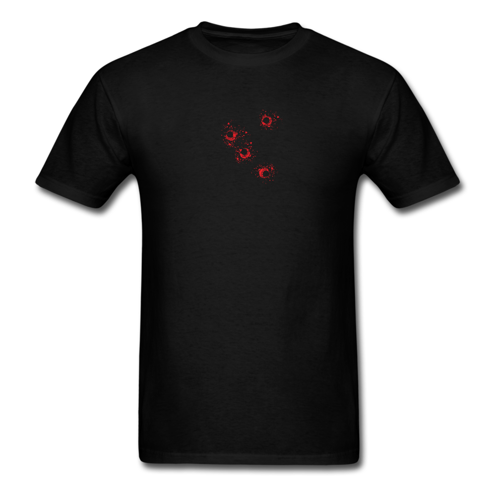 Bloody Bullet Holes Unisex Classic T-Shirt - black