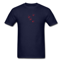 Load image into Gallery viewer, Bloody Bullet Holes Unisex Classic T-Shirt - navy
