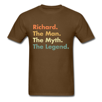 Load image into Gallery viewer, Richard The Man The Myth The Legend Unisex Classic T-Shirt - brown
