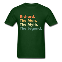 Load image into Gallery viewer, Richard The Man The Myth The Legend Unisex Classic T-Shirt - forest green
