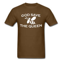 Load image into Gallery viewer, God Save The Queen Bee Unisex Classic T-Shirt - brown
