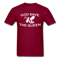 Load image into Gallery viewer, God Save The Queen Bee Unisex Classic T-Shirt - burgundy
