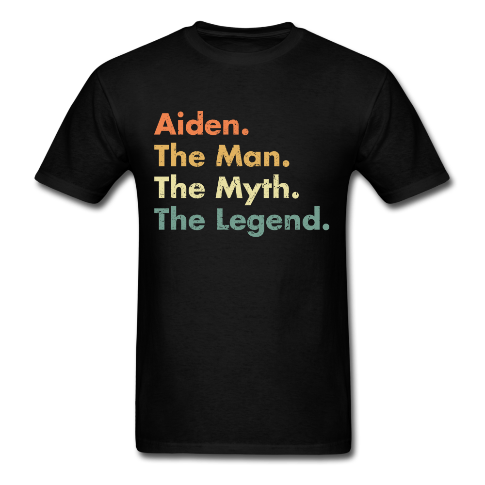 Aiden The Man The Myth The Legend Unisex Classic T-Shirt - black